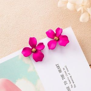 ❤️️NEW UNIQUE Flower Handmade Stud Earrings PN9